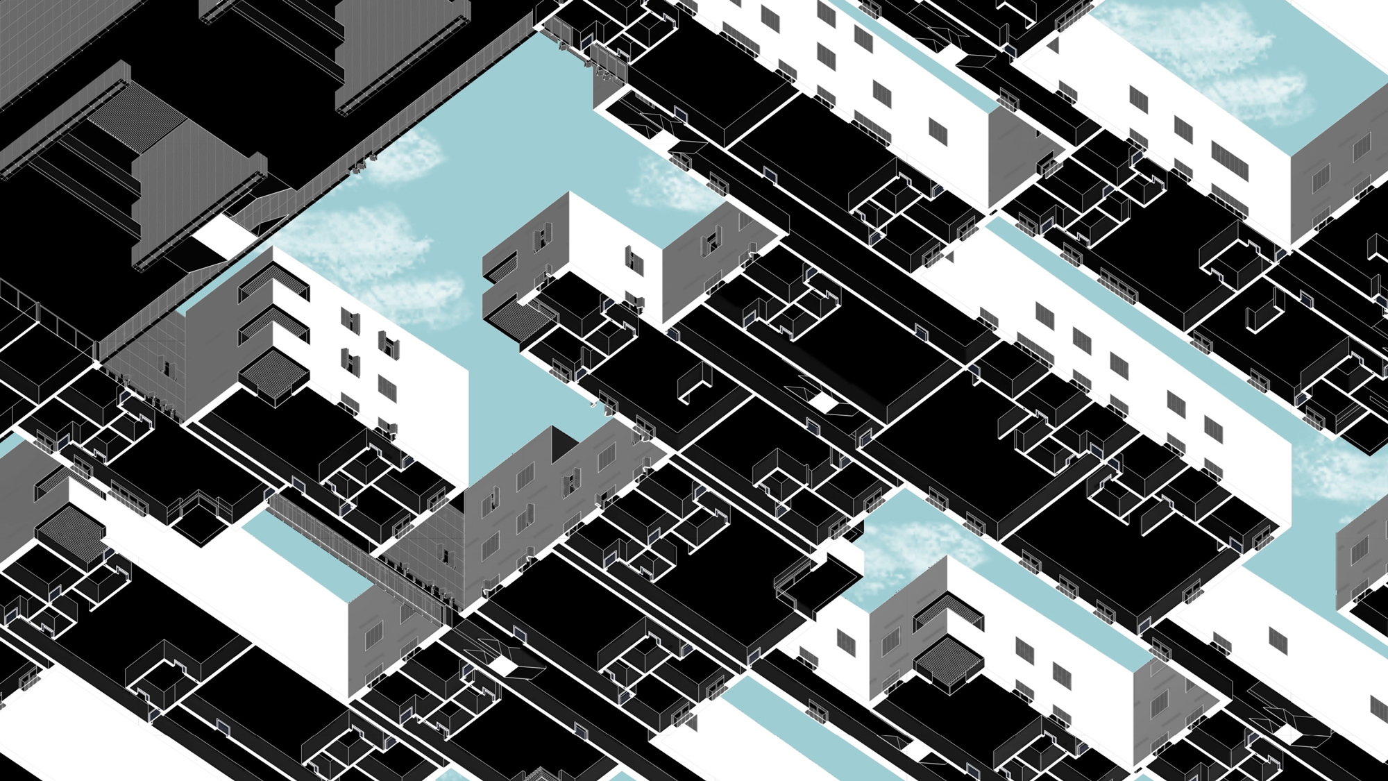 Safayieh Residential Complexresidential illustration in Yazd by Fluid Motion Architects, designed by Reza Daneshmir and Catherine Spiridonoff