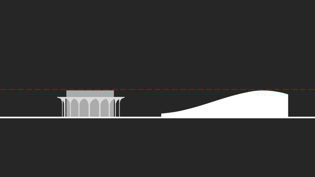 reza daneshmir-cathrine spridonof.fma .complex. architecture. valiasr mosque. diagram. islam mosque. دانشمیر- کاترین اسپریدونف. دیاگرام معماری. مسجد ولیعصر. دفتر حرکت سیال.مساجد دوره اسلامی.نمای شمالی