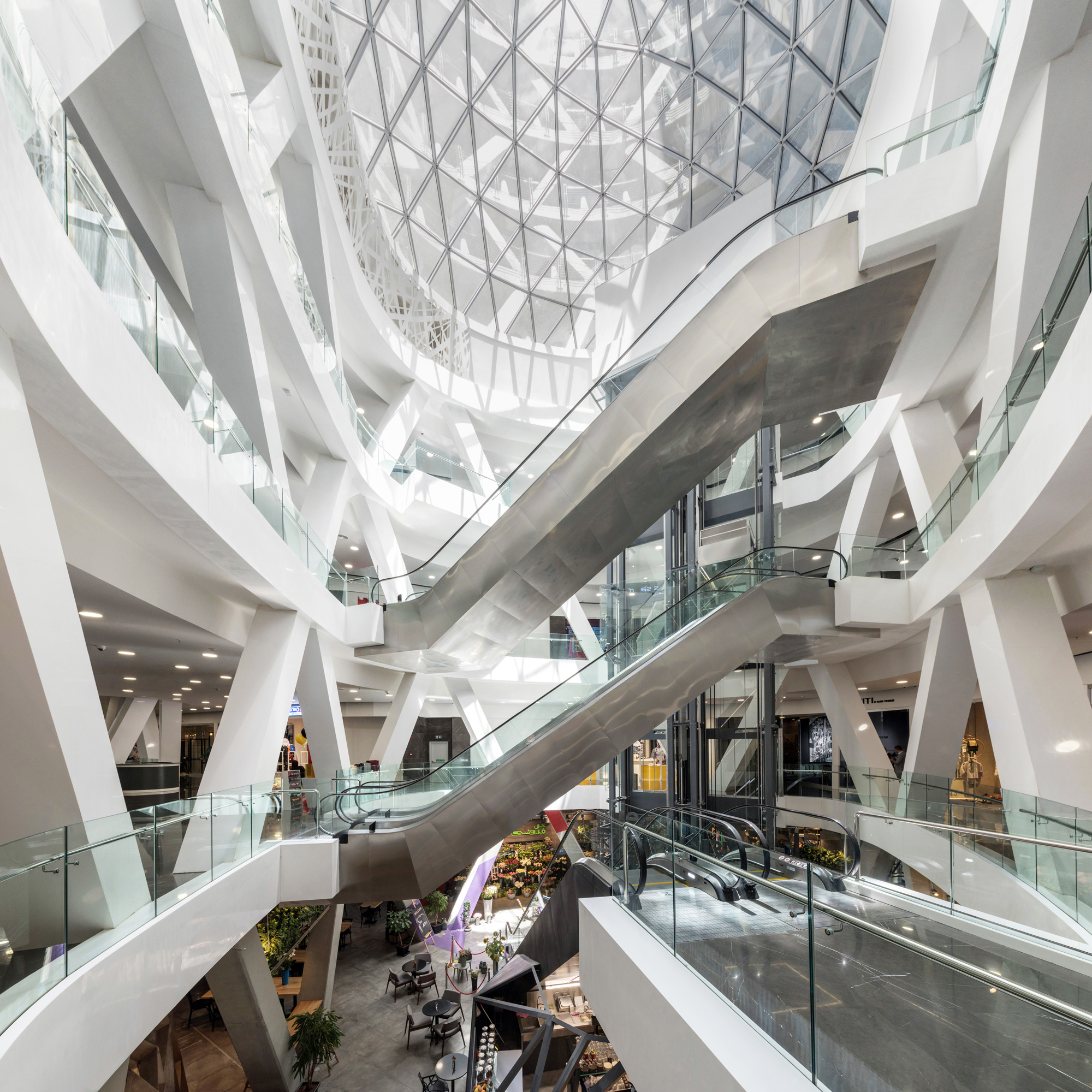 Ava Platt Interior Mall in Aghdasiye Tehran by Fluid Motion Architects, designed by Reza Daneshmir and Catherine Spiridonoff