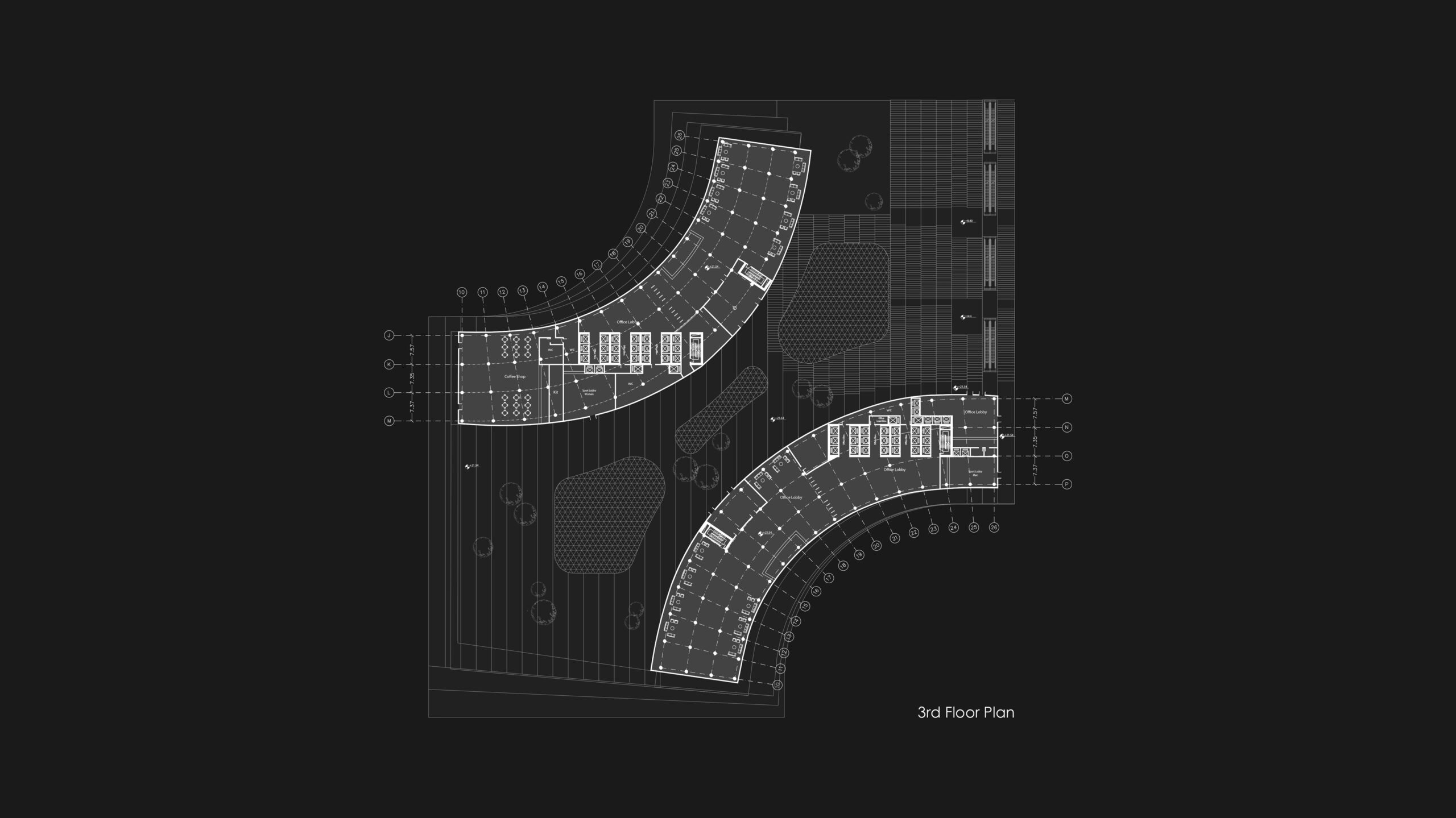 reza daneshmir-cathrine spridonof-tehran world trade center. skyscraper.plan.complex. architecture