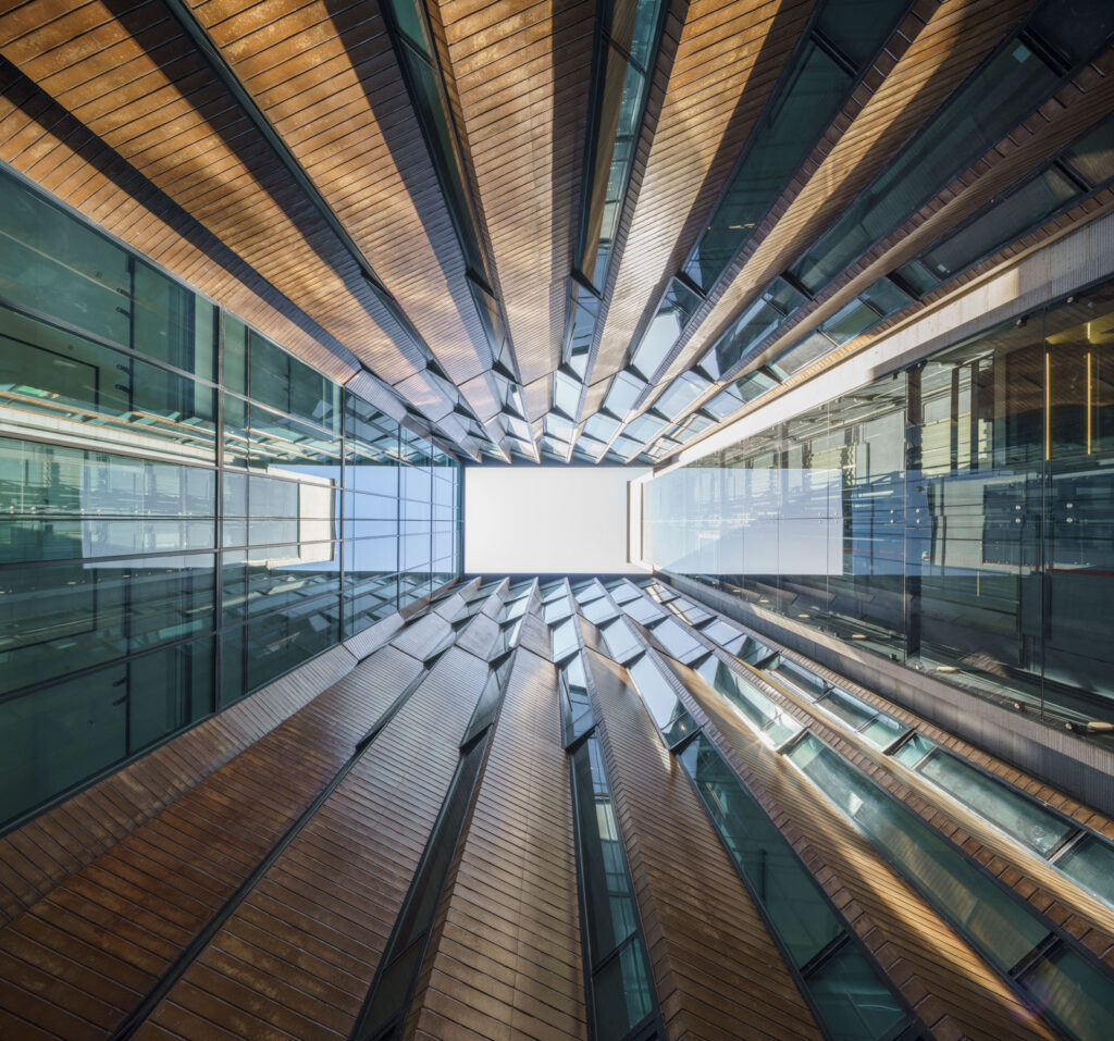 Kish Office Building Courtyard in Kish by Fluid Motion Architects, designed by Reza Daneshmir and Catherine Spiridonoff
