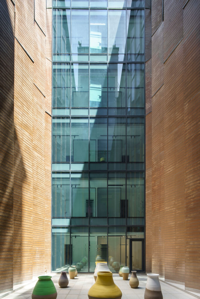 Kish Office Building Courtyard in Kish by Fluid Motion Architects, designed by Reza Daneshmir and Catherine Spiridonoff