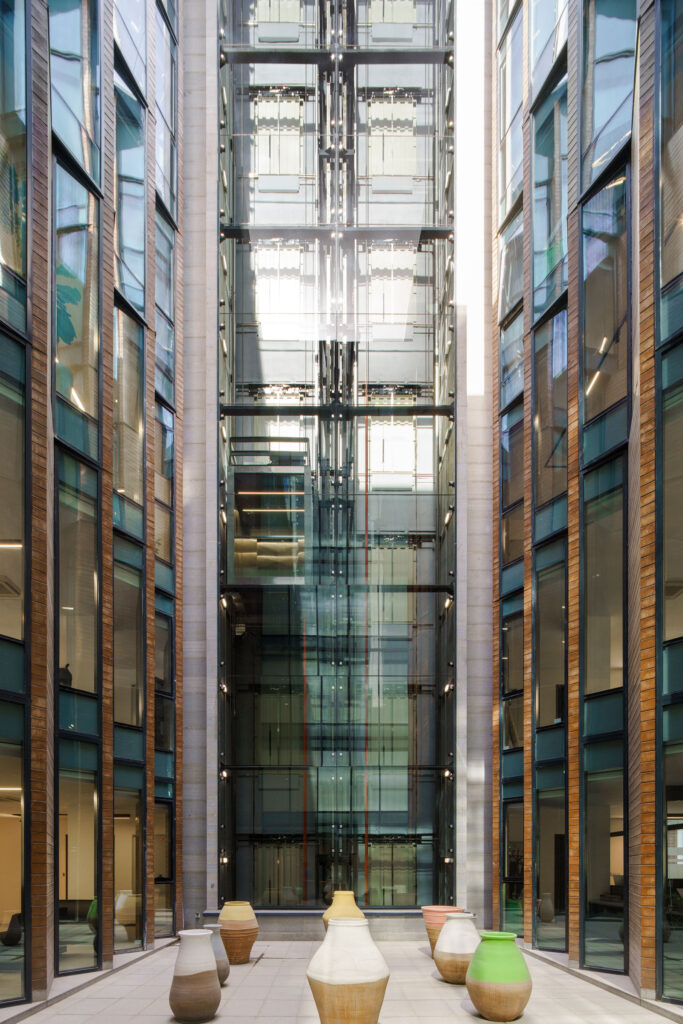 Kish Office Building Courtyard in Kish by Fluid Motion Architects, designed by Reza Daneshmir and Catherine Spiridonoff