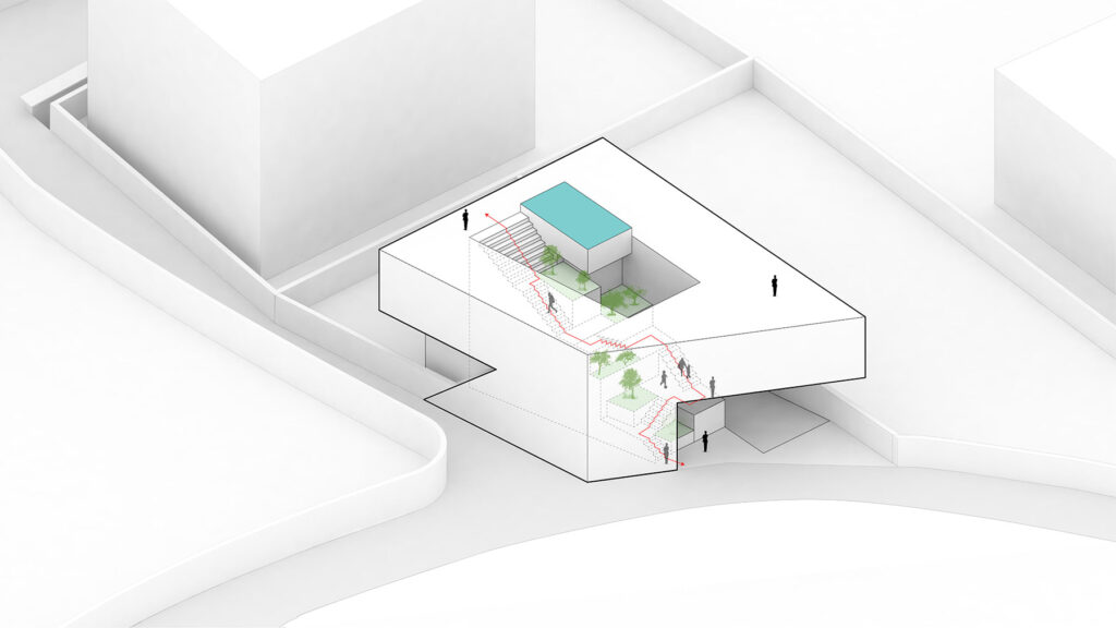 Villa Barani I Diagram Concept In Lavasan by Fluid Motion Architects, designed by Reza Daneshmir and Catherine Spiridonoff