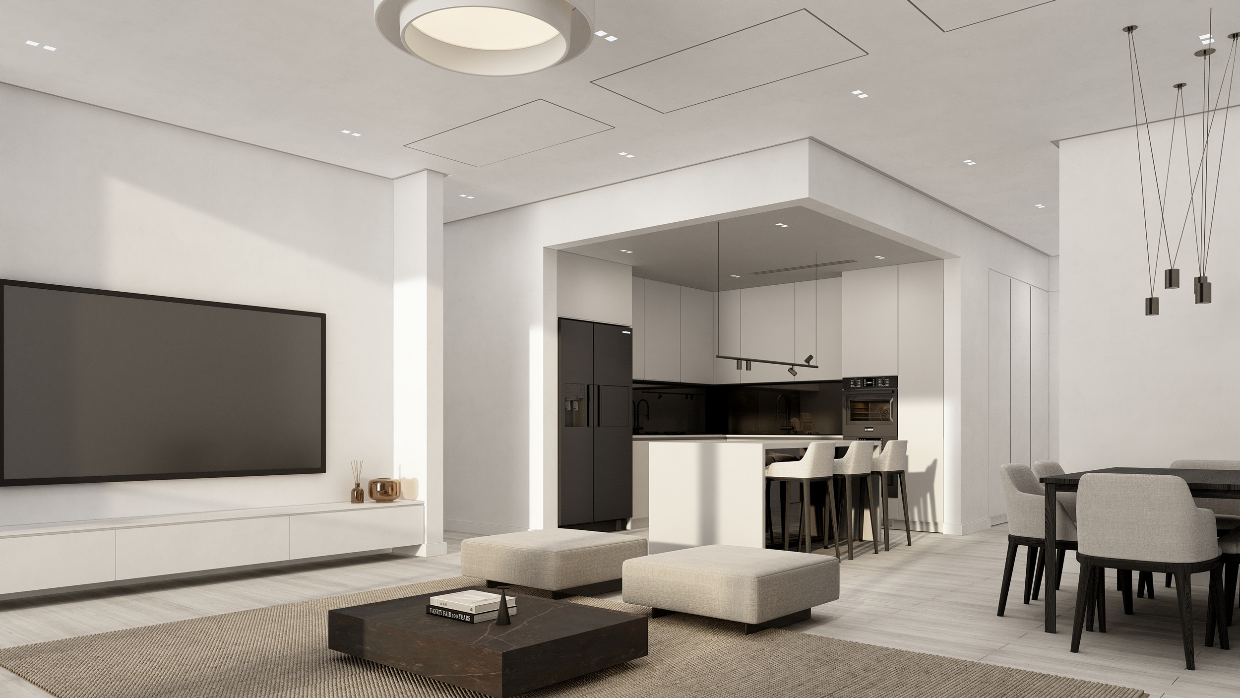 Unex Tower Residential building residential interior in Tehran by Fluid Motion Architects, designed by Reza Daneshmir and Catherine Spiridonoff
