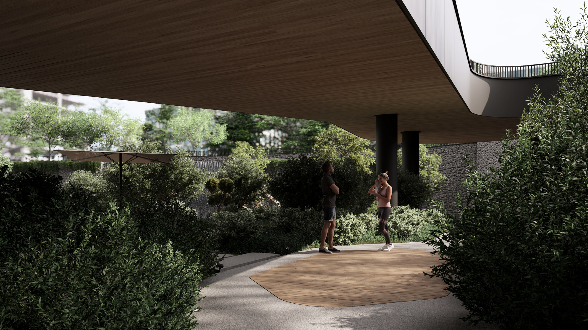 Unex Tower Residential building exterior view in Tehran by Fluid Motion Architects, designed by Reza Daneshmir and Catherine Spiridonoff