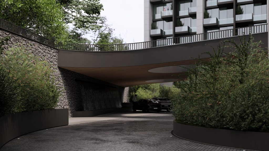 Unex Tower Residential building Exterior View in Tehran by Fluid Motion Architects, designed by Reza Daneshmir and Catherine Spiridonoff