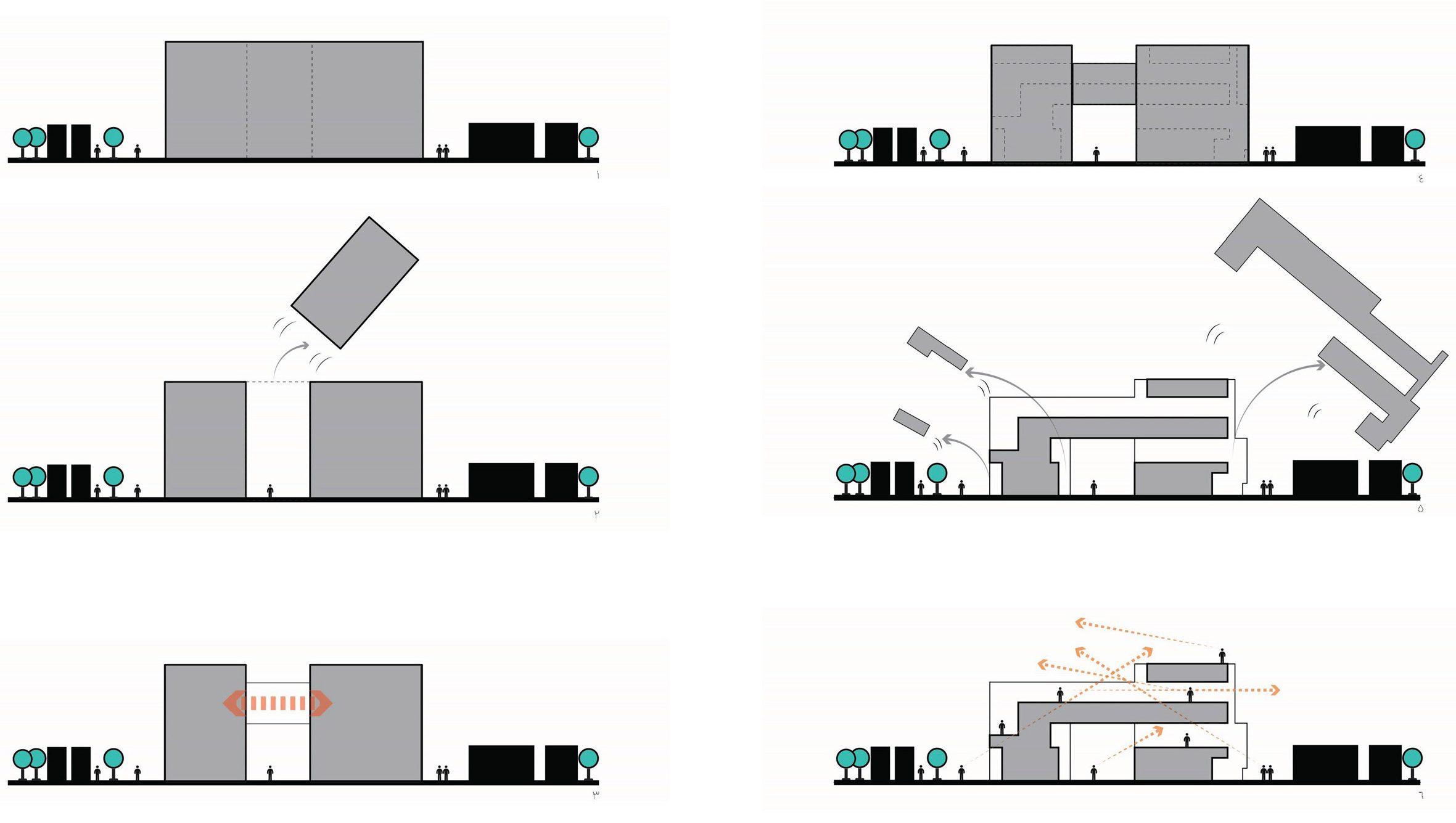 Kazemi Multifunctional Complex Diagram Garden in Qom by Fluid Motion Architects, designed by Reza Daneshmir and Catherine Spiridonoff